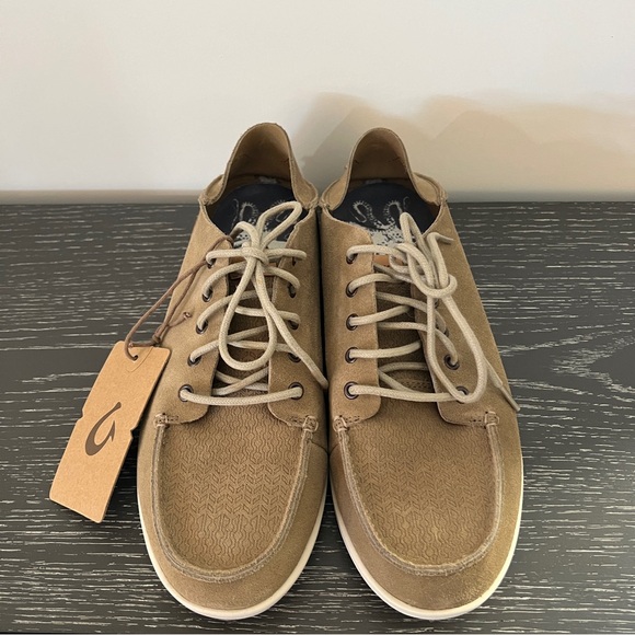 Men’s US Size 10 Olukai Sneakers Suede Leather Tan *NEW* w/TAGS - Picture 7 of 9